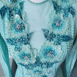 Vintage 80s beaded and sequined dress size small